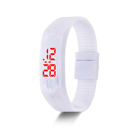 Montre Digitale LED MOONBIFFY DW4805 — Écran Tactile, Bracelet Silicone, Style Sport Unisexe
