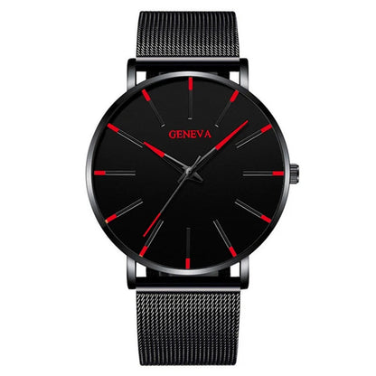 Montre Quartz Minimaliste Homme DIJANES KL959 — Ultra-Fine 8 mm, Bracelet Maille ou Cuir, Verre Hardlex, 9 Coloris | TechNova X