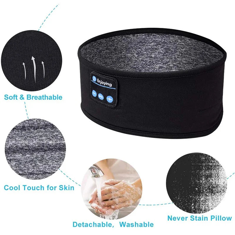 Bandeau Bluetooth Sommeil XMSJ — Masque & Écouteurs Sans Fil | TechNova X