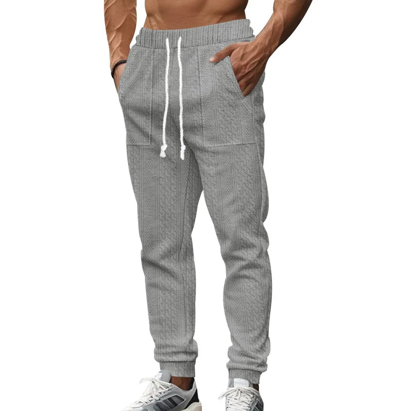 Pantalon de Jogging Homme Couleur Unie — Style Américain | Coupe Ample | Cordon de Serrage | Poches | 5 Coloris | S–XXXL