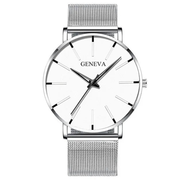Montre Quartz Minimaliste Homme DIJANES KL959 — Ultra-Fine 8 mm, Bracelet Maille ou Cuir, Verre Hardlex, 9 Coloris | TechNova X