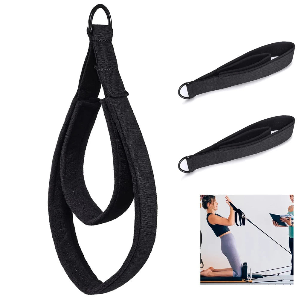 Pilates Double Loop Straps — D-Ring Reformer Straps for Yoga, Fitness & Home Gym | TechNova X