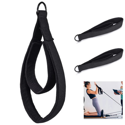Pilates Double Loop Straps — D-Ring Reformer Straps for Yoga, Fitness & Home Gym | TechNova X