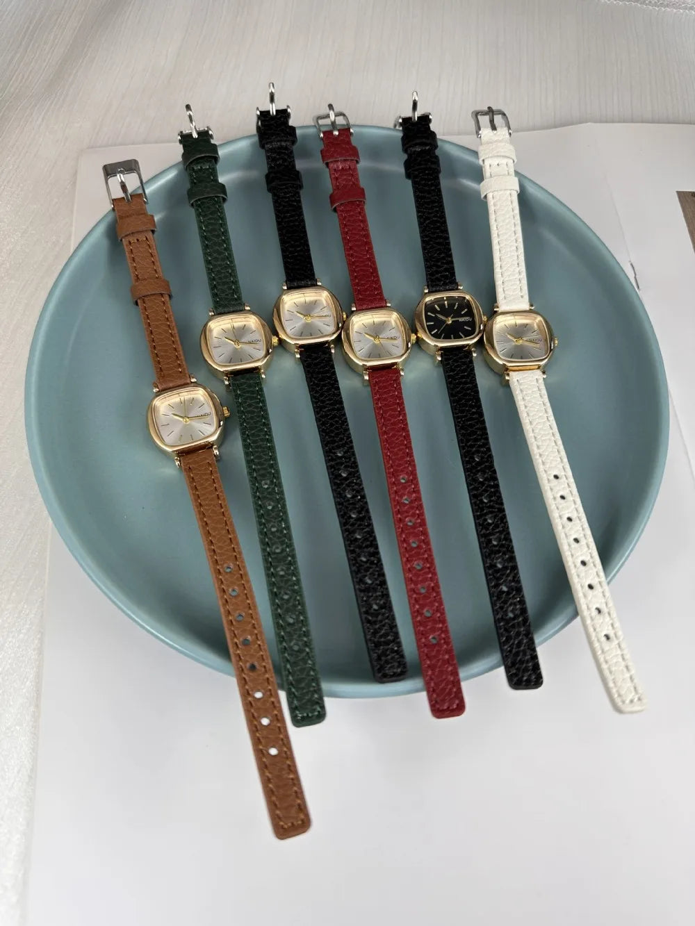 Montre Femme Quartz Petit Cadran zkceenier SN250233 — Bracelet Cuir, Style Mode Étudiant, 6 Coloris