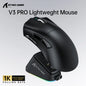 Souris de jeu sans fil Attack Shark V3 PRO, tri-mode 2.4G/BT/filaire, ultra-légère, PAW3311, 26000 DPI