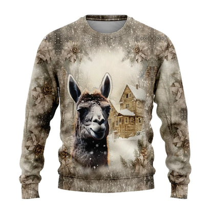 Sweat-shirt Unisexe Imprimé 3D — Animaux de Ferme | Style Harajuku Y2K | Col Rond | Enfant & Adulte | XS–6XL