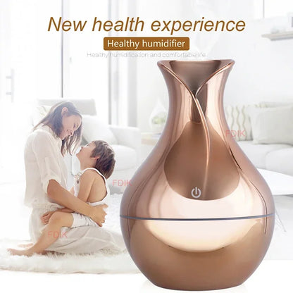 Diffuseur Arôme USB 130ml — Humidificateur Ultrasonique & Lumière LED 7 Couleurs