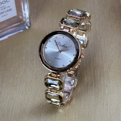 Montre Femme Quartz Diamant zkceenier XGD724 — Bracelet Alliage, Cadran Rond 30mm, 6 Coloris