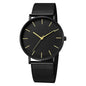 Montre Quartz Fashion TINUORA — Bracelet Acier Inox, Cadran 38mm, Style Luxe Casual, 17 Coloris