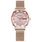 Montre Femme Quartz POEDAGAR 3012 — Acier Inoxydable, Aiguilles Lumineuses, Date & Jour, 3 ATM
