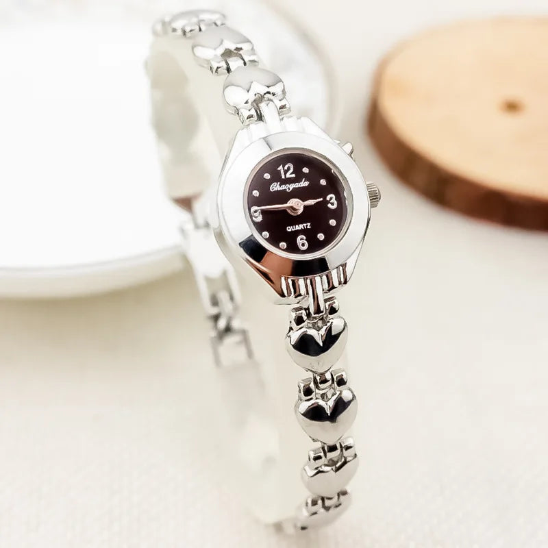 Montre Femme Quartz Rétro Chiffres Romains MOONBIFFY — Bracelet Acier Inox, Style Vintage Luxe, 11 Coloris