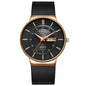 Montre Homme LIGE 9949 — Quartz Ultra-Fine, Bracelet Acier Inox, Date & Semaine, 3 ATM