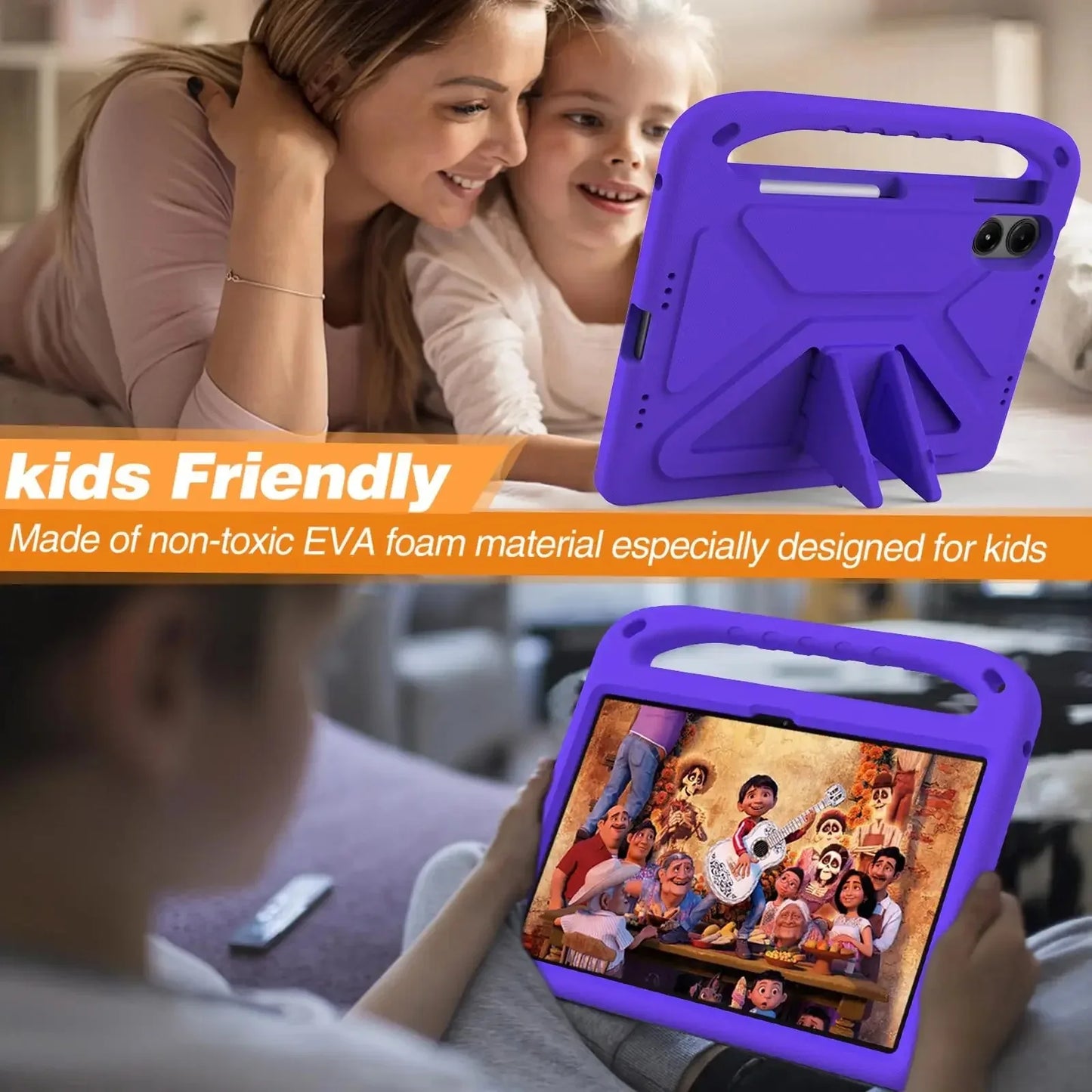 Étui pour tablette EVA pour enfants, pour Honor Pad 9 X8 X9A X8a X9 Pro 11 ''12.1" 2024 2025, support résistant aux chocs, non toxique, housse de poignée complète