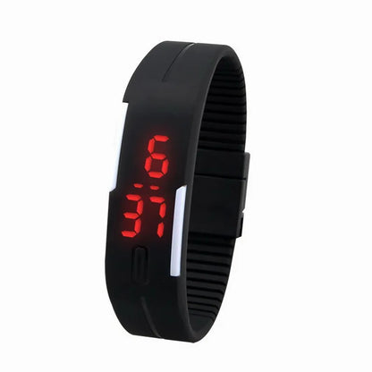 Montre Digitale LED MOONBIFFY DW4805 — Écran Tactile, Bracelet Silicone, Style Sport Unisexe