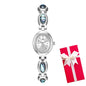Montre Quartz Femme Bracelet Élégant — Boîtier Ovale 24 mm, Acier Inoxydable, Verre Hardlex, 3 ATM, 16 Coloris | TechNova X