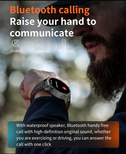 Smartwatch GUHUAVMI HT33 — AMOLED Saphir 1,7", Batterie 1100mAh, 100+ Sports, IP68