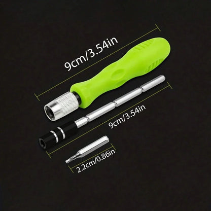 Kit Tournevis Précision 32-en-1 Galacok — 30 Embouts Magnétiques, Acier Chrome-Vanadium, Étui Compact