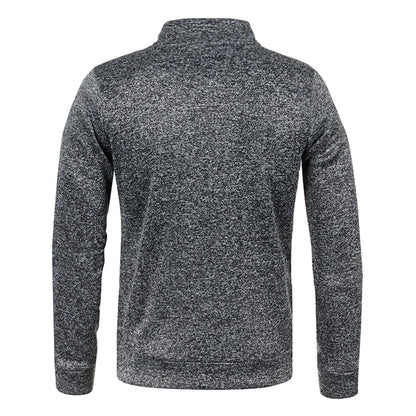 Pull Col Roulé Homme — Demi-Fermeture Éclair | Polyester Tricoté | Couleur Unie | Printemps Automne | 6 Coloris | M à 4XL