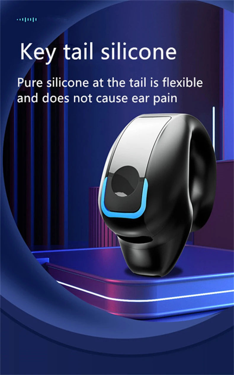 Écouteurs sans fil Bluetooth à conduction osseuse de haute qualité TWS, avec micro, pour le sport et réduction du bruit