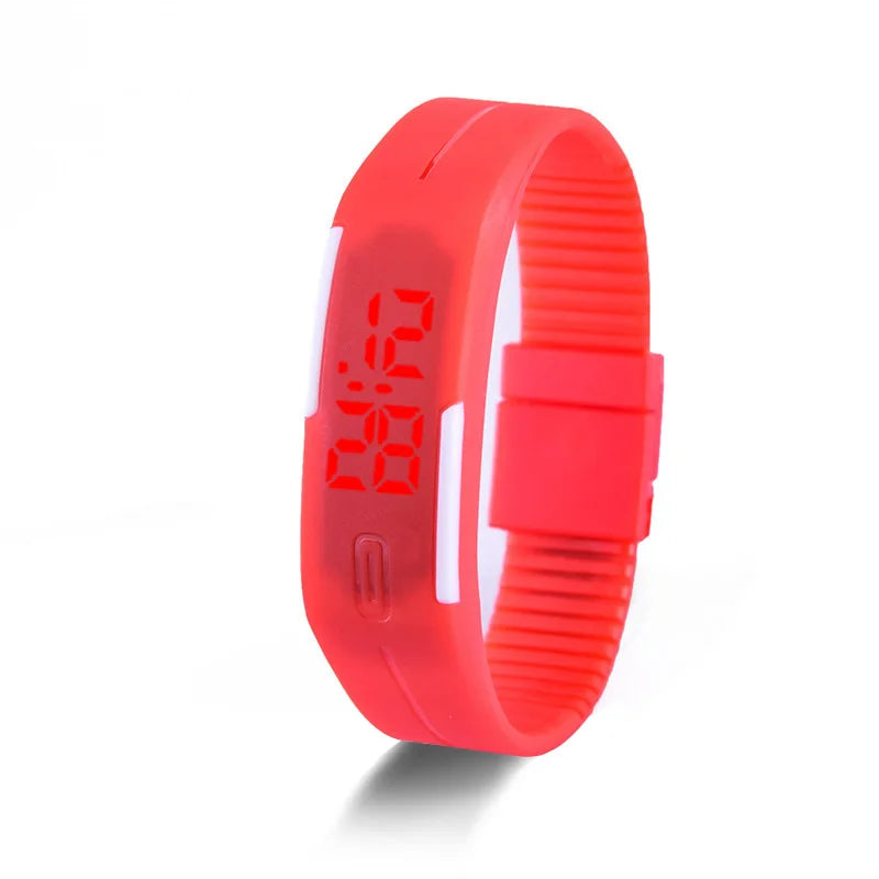 Montre Digitale LED MOONBIFFY DW4805 — Écran Tactile, Bracelet Silicone, Style Sport Unisexe
