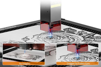 Graveur Laser deux arbres TTS 10 Pro, avec contrôle hors ligne Wifi, Machine de gravure Laser 10W pour la sculpture sur verre, métal et cuir