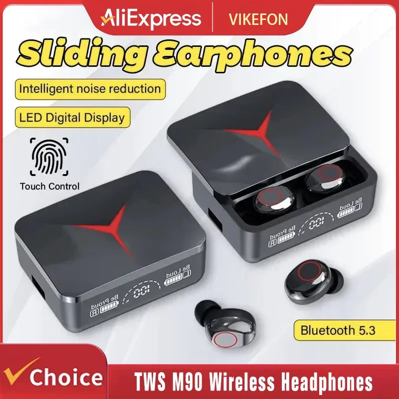 VIKEFON M90 TWS — Bluetooth 5.3 ANC Earbuds | TechNova X