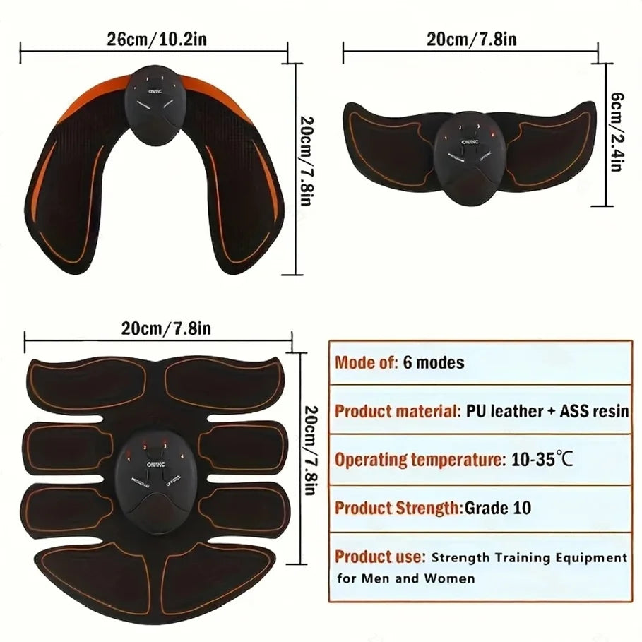 EMS Professional Abdominal Stimulator — 6 Modes & 10 Levels Male & Female | TechNova X