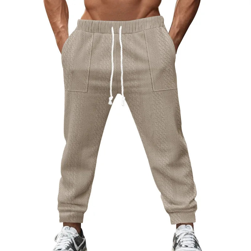 Pantalon Jogging Homme — Coupe Ample | Ceinture Élastique & Cordon | Poches | Casual | 5 Coloris | S à XXXL