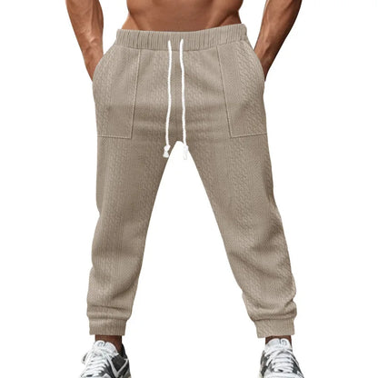 Pantalon Jogging Homme — Coupe Ample | Ceinture Élastique & Cordon | Poches | Casual | 5 Coloris | S à XXXL