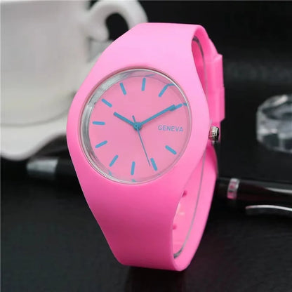 Montre Enfant Quartz UTHAI CQ07 — Bracelet Silicone, Cadran Rond 36mm, 6 Coloris, Garçon & Fille