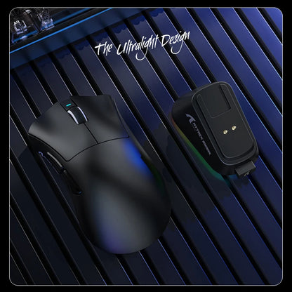 Souris de jeu sans fil Attack Shark V3 PRO, tri-mode 2.4G/BT/filaire, ultra-légère, PAW3311, 26000 DPI