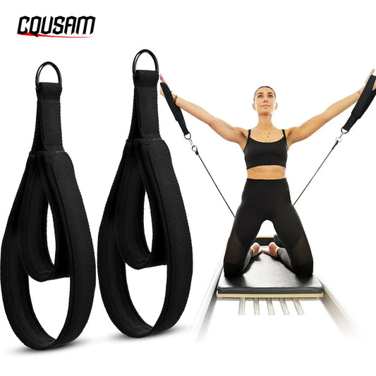 Pilates Double Loop Straps — D-Ring Reformer Straps for Yoga, Fitness & Home Gym | TechNova X