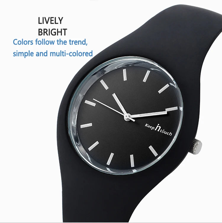 Montre Enfant Quartz UTHAI CQ07 — Bracelet Silicone, Cadran Rond 36mm, 6 Coloris, Garçon & Fille