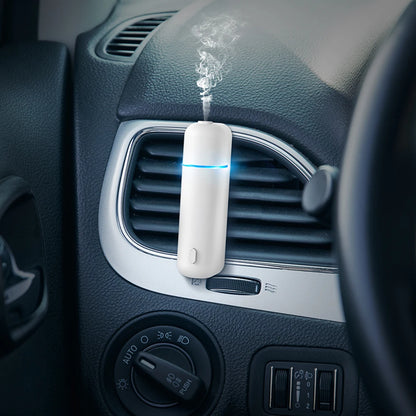 Diffuseur Parfum Voiture Électrique Sans Eau — Clip Ventilation USB & Huile Essentielle